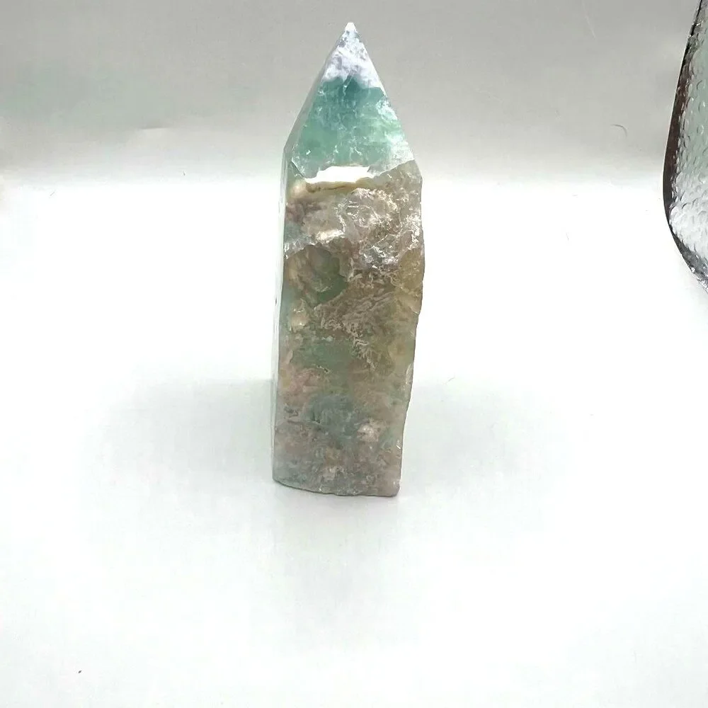 Beautiful Fluorite Point with Raw Edge